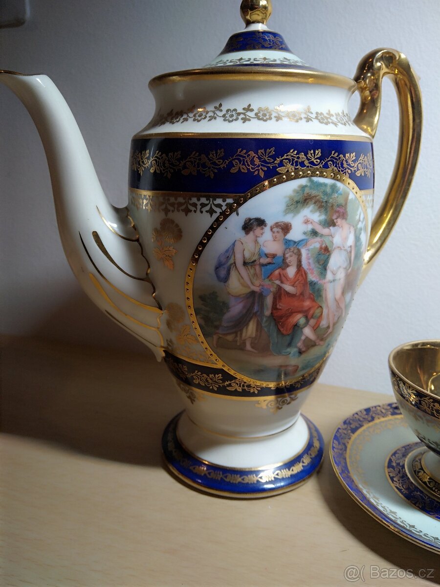 Stará sada keramiky - čajový servis - 3