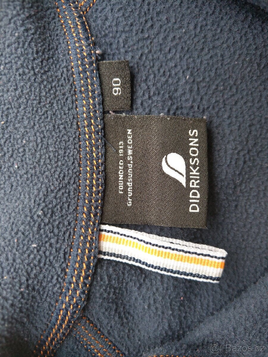 Didriksons mikina fleecová, vel. 90 - 3