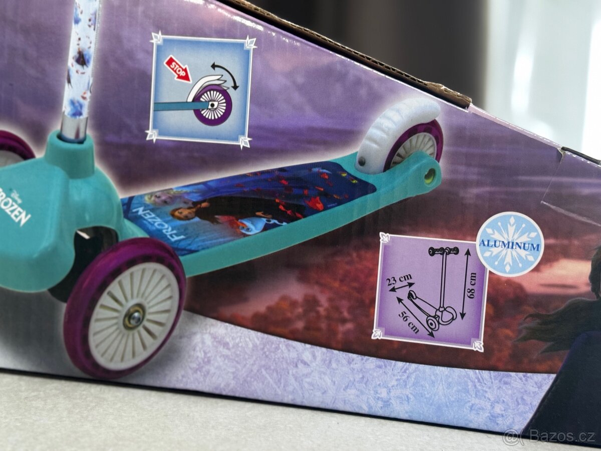 Smoby Disney FROZEN Twist Scooter - NOVÝ / NESLOŽENÝ - 3