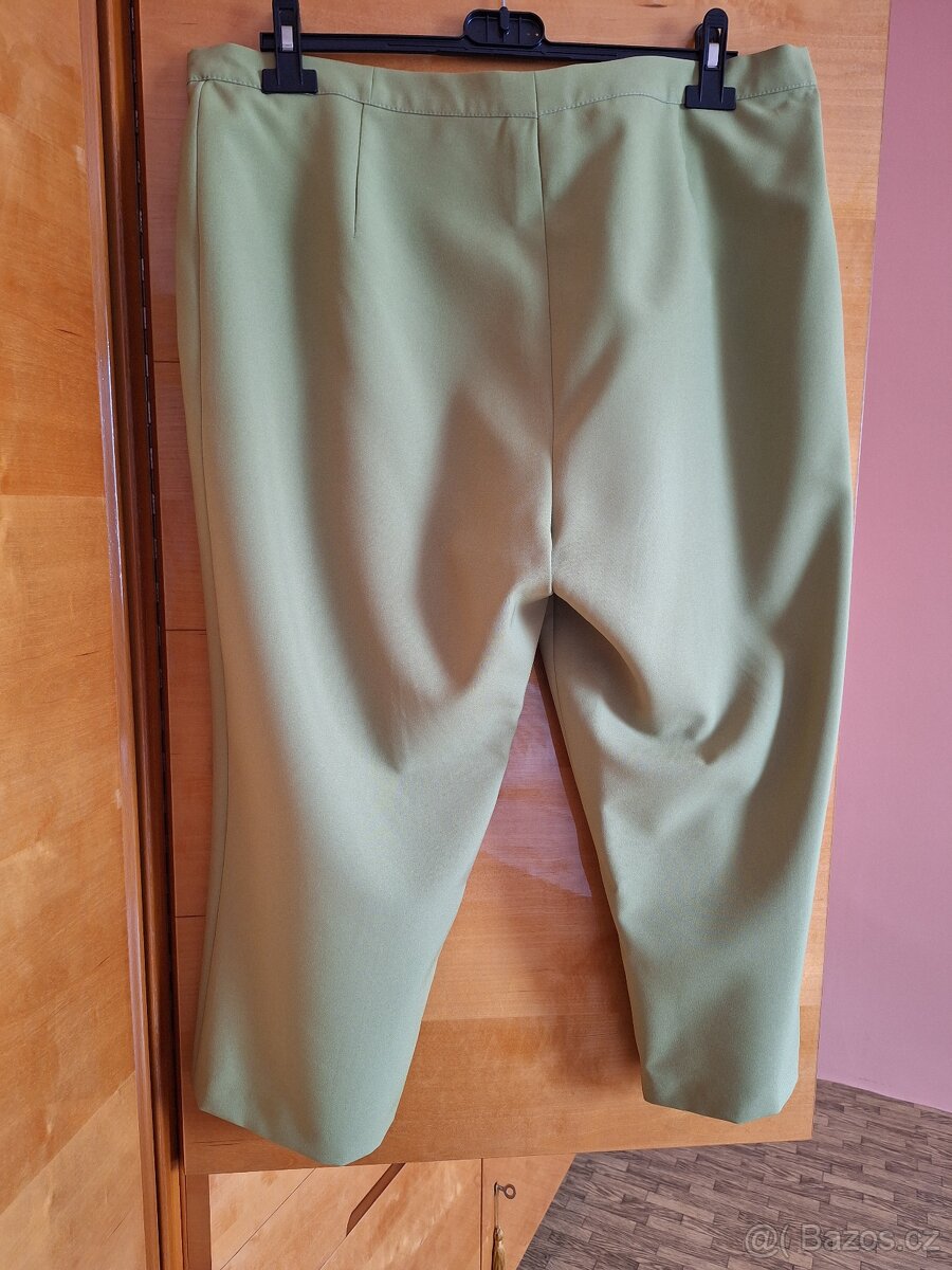 Pistáciové tříčtvrteční kalhoty XXL - 3
