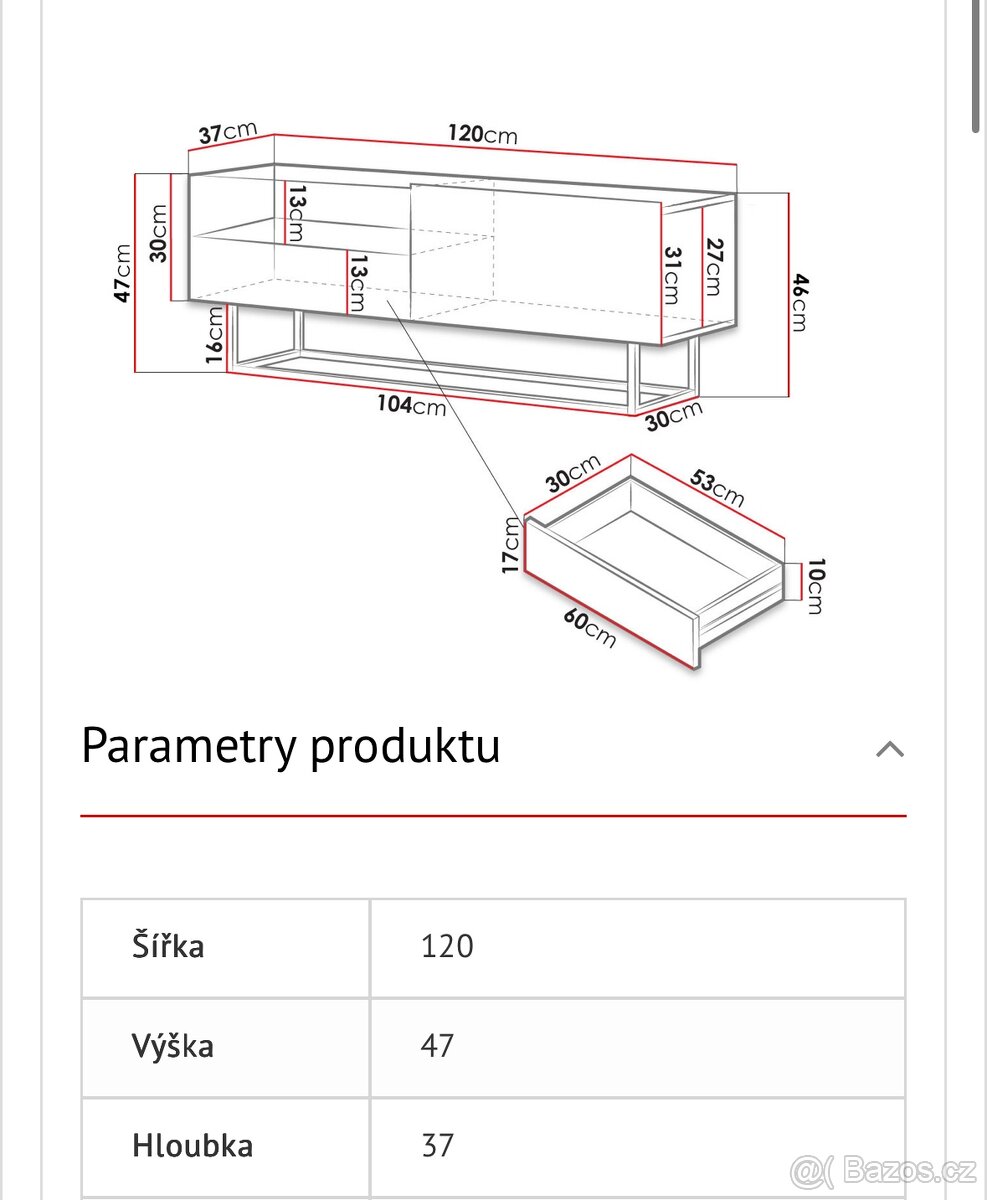 Tv stěna + komoda - 3