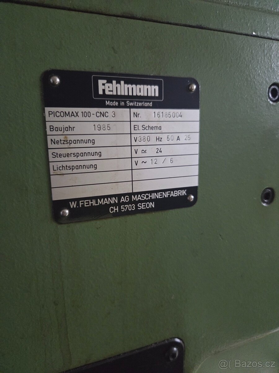 CNC frézka Fehlmann Picomax 100 - 3