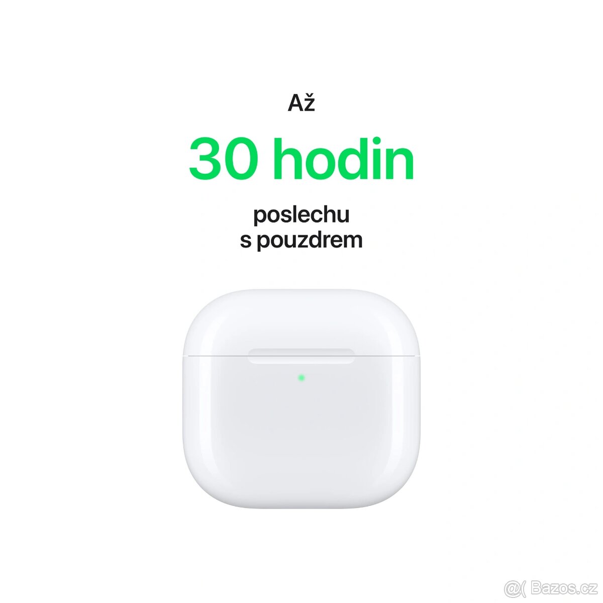 Prodám bezdrátová sluchátka Apple AirPods 4 - 3