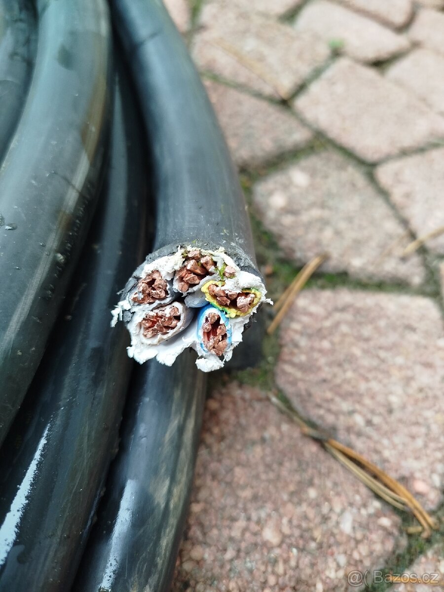 Kabel CYKY-J 5x25 nový délka 11 metrů - 3