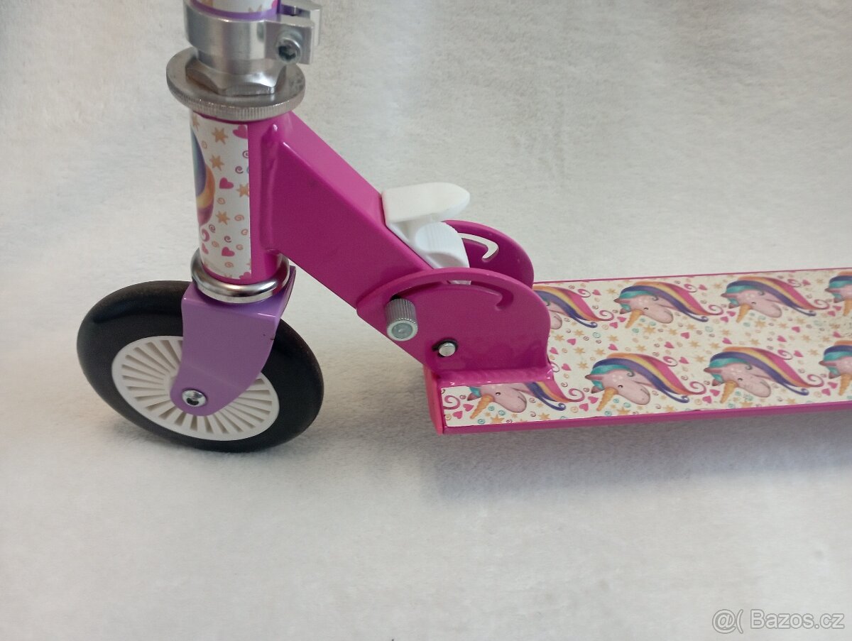 Skládací dětská koloběžka s jednorožcem, Bimbobike - 3