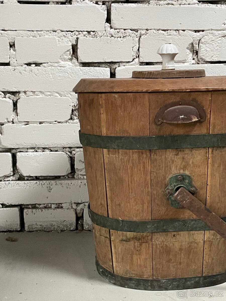 starozitna drevena Máselnice funkční - 3
