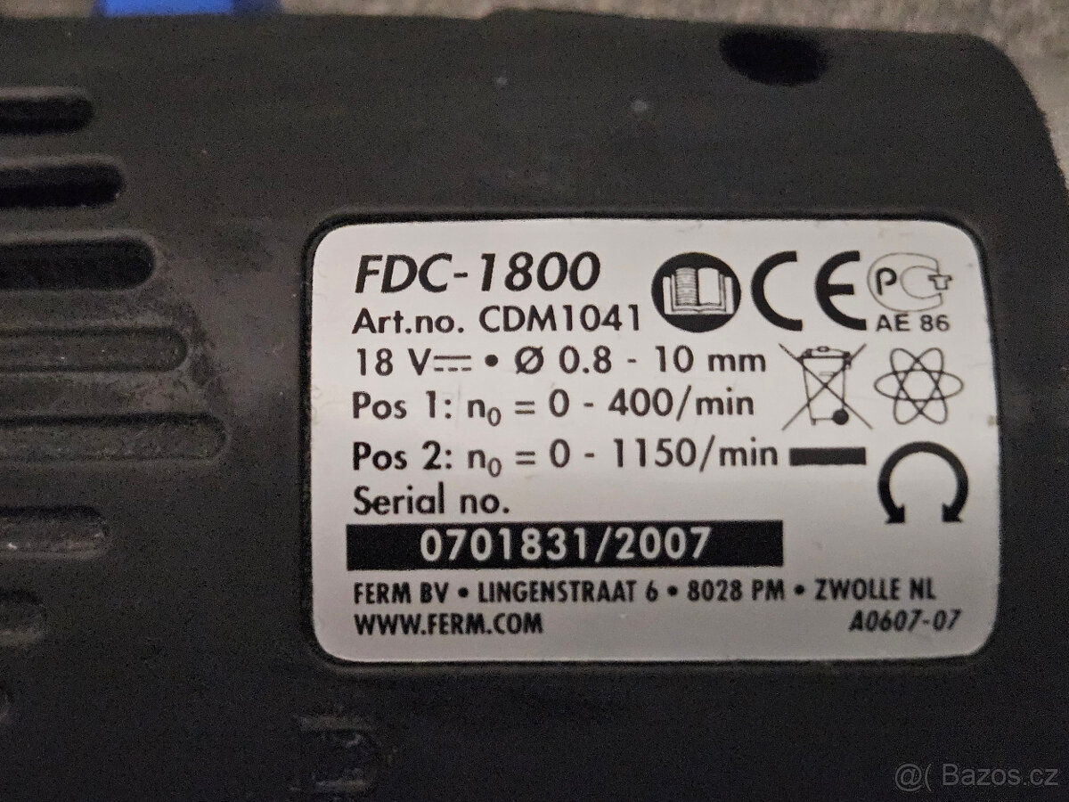 AKU FERM FDC - 1800 18V - 3