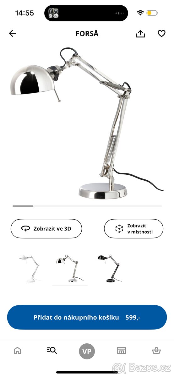 FORSA pracovní lampa Ikea - 3