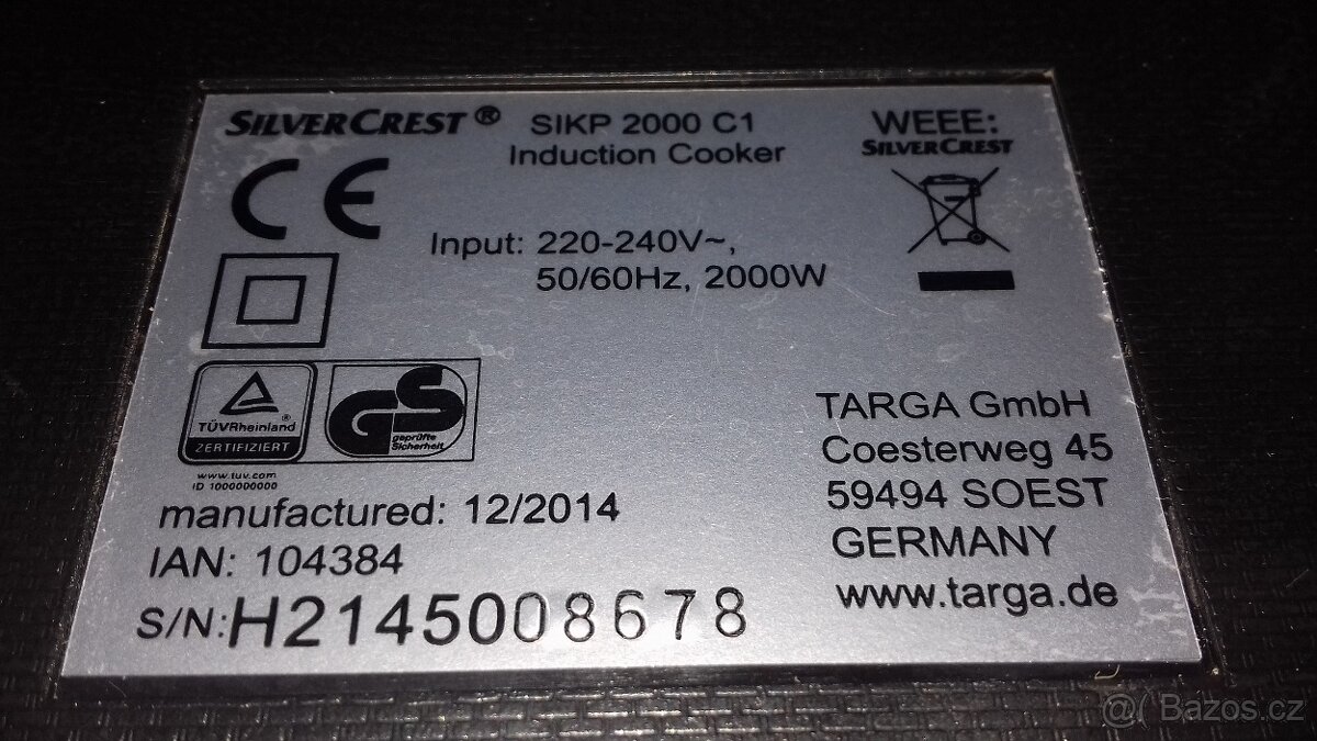 Indukční vařič. - 3