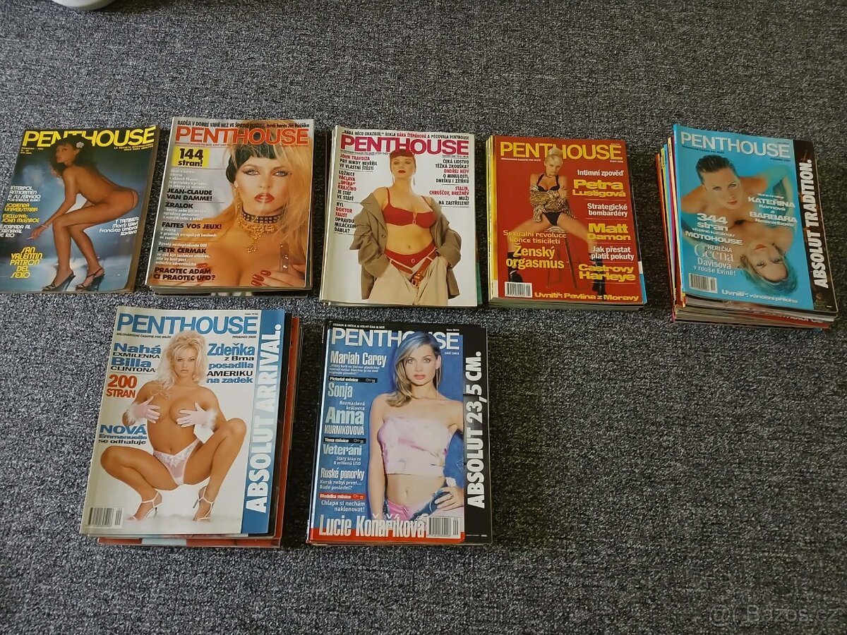 Časopisy Playboy, Penthouse a Hustler - 3