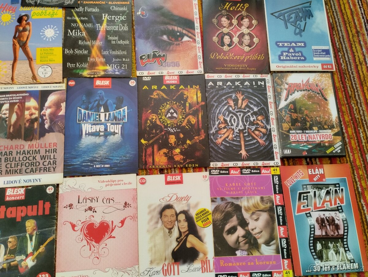 Sbírka českých a slovenských CD a DVD - 3