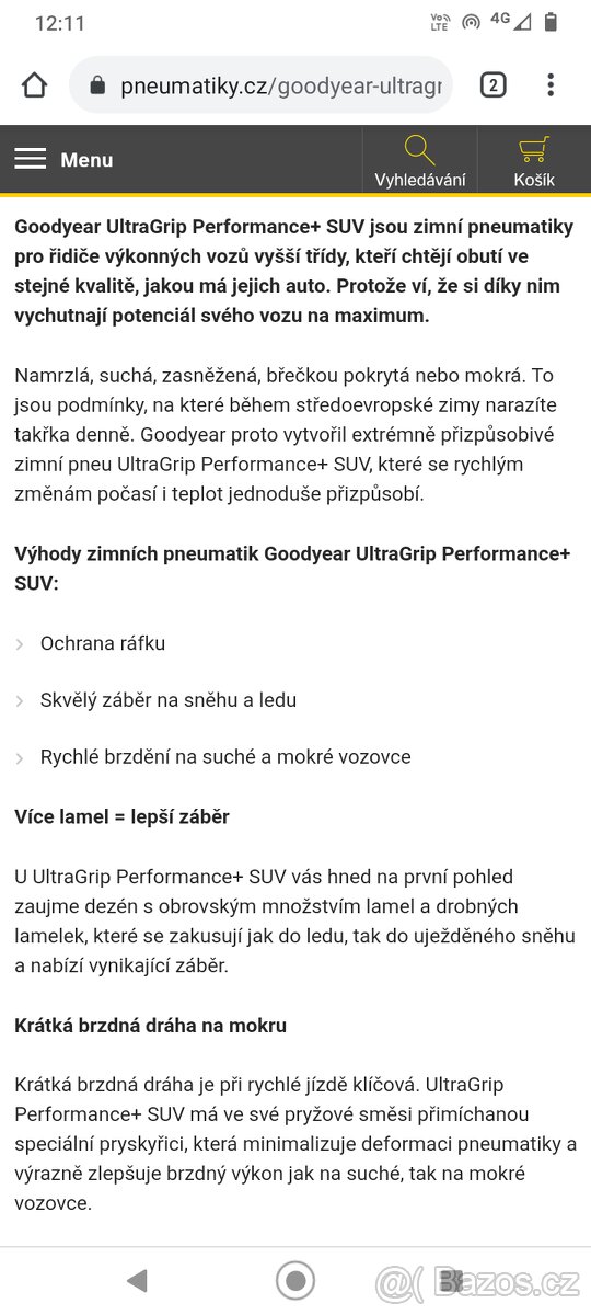 Goodyear UltraGrip Performance+ SUV 235/55 R18 104H XL - 3