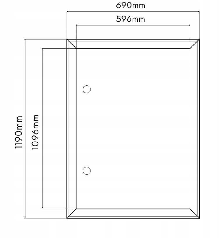 Prodám revizní dvířka 60x110cm - nepoužitá - 3