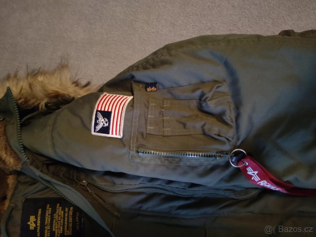 BUNDA N3B POLAR ALJAŠKA ALPHA INDUSTRIES 3XL - 3
