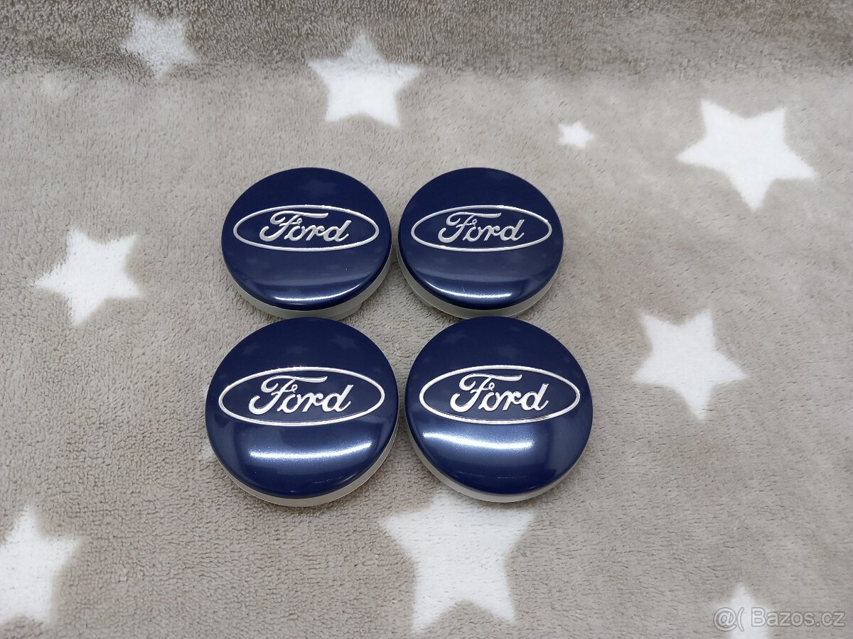 Středové krytky Ford, 54x52mm Modré - 3