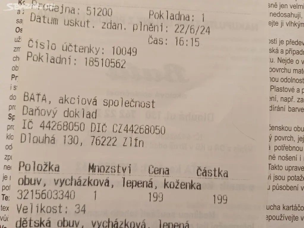 Boty Baťa, nepoužité, velikost 34 - 3