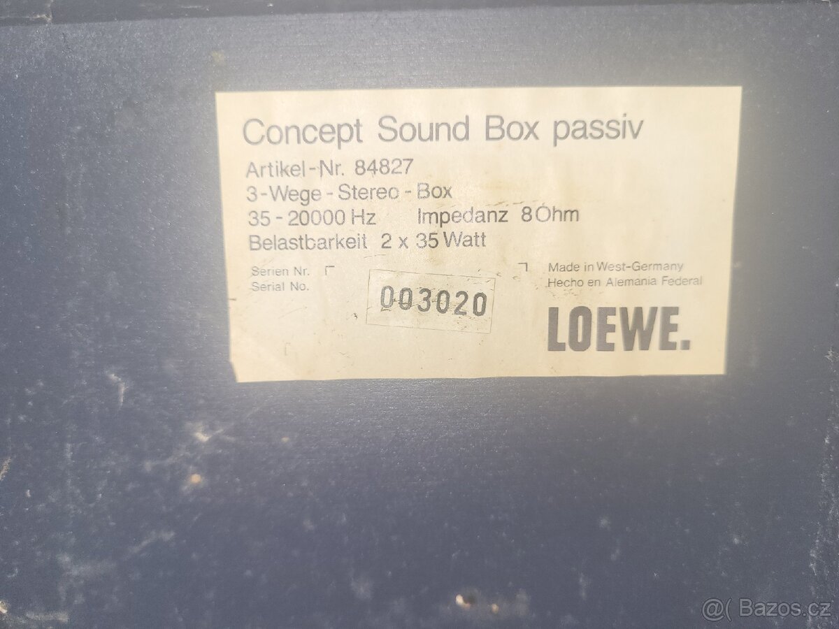 3-Wege - Stereo - Box
(doslova: 3-pásmová stereo bedna) - 3