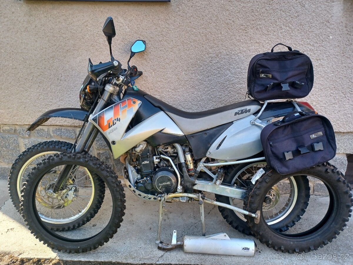 KTM LC4 640 - 620 NOSIČE BOČNÍ, PAADÁKY, KRYT MOTORU