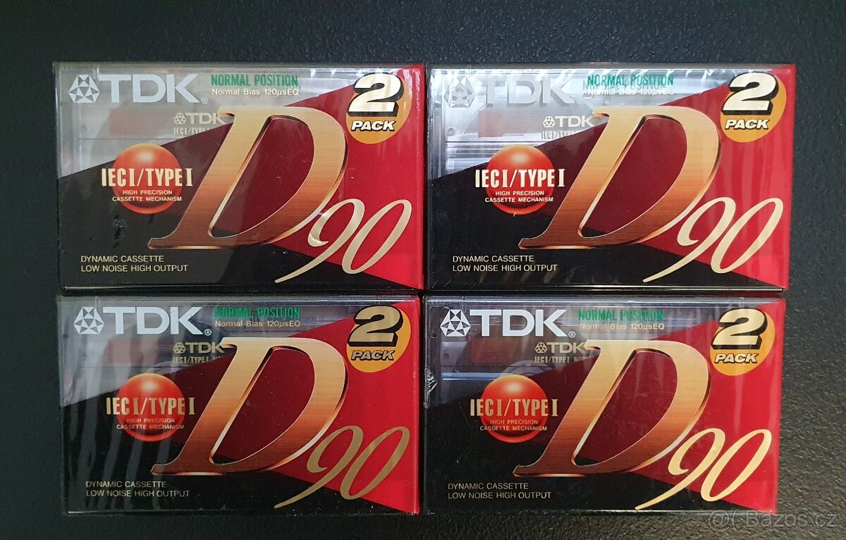 Audiokazety TDK D 90 - 3