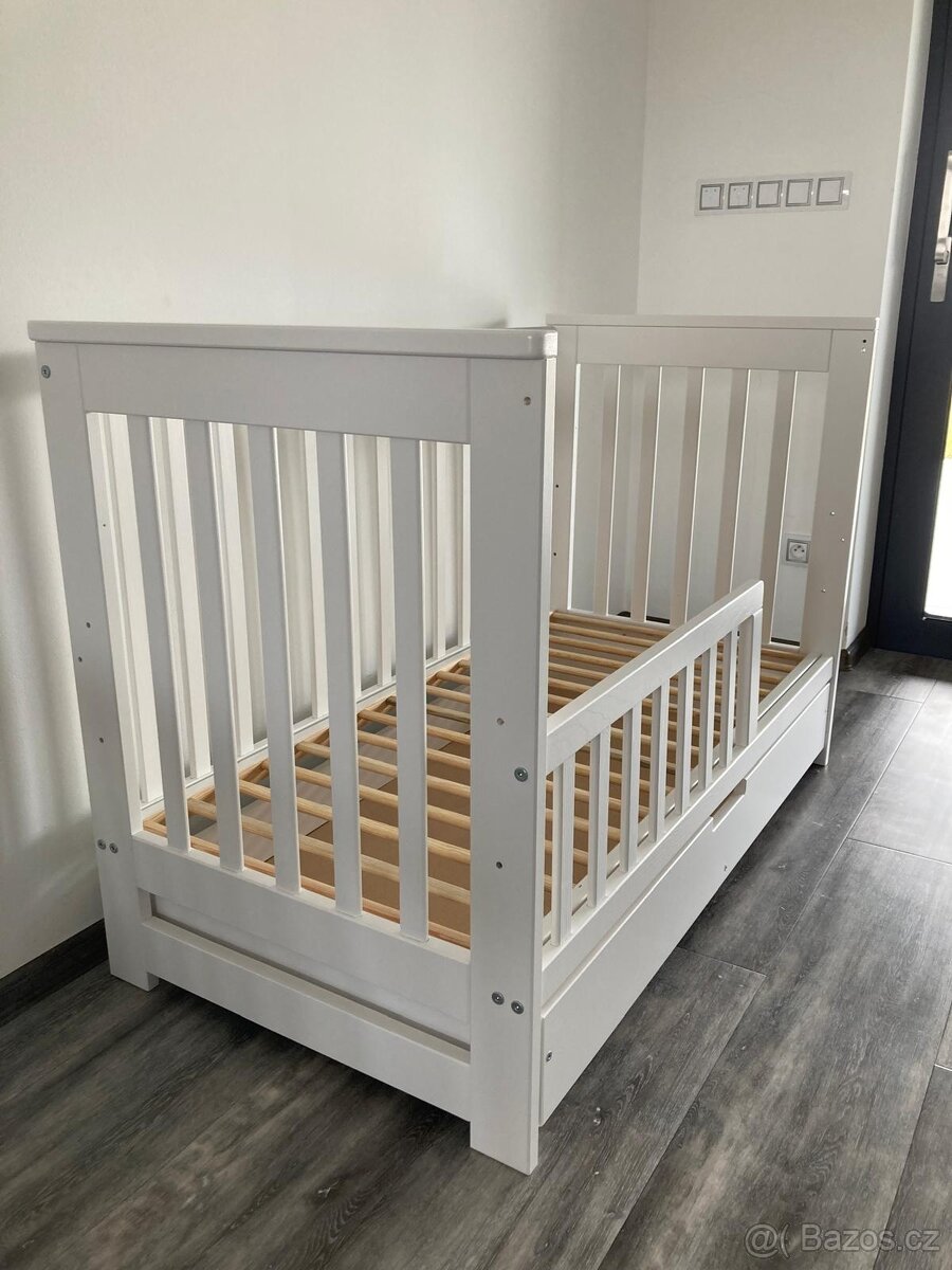 Klups dětská postýlka 120x60 cm se zábranou + matrace - 3