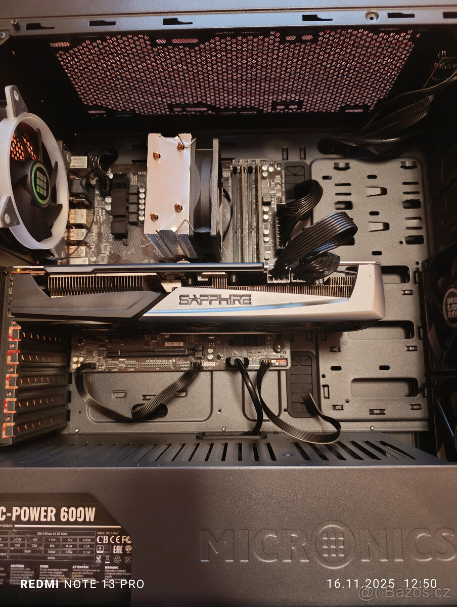 Herní PC - Ryzen 3600, 16GB RAM, 930GB NVME, 5700XT, WIN11 - 3