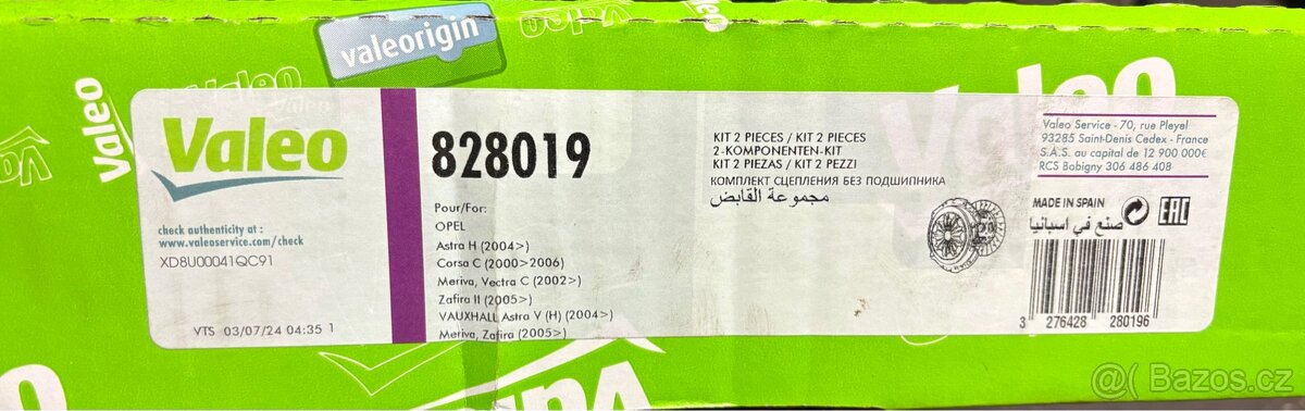 Spojková sada Valeo 828019 - 3