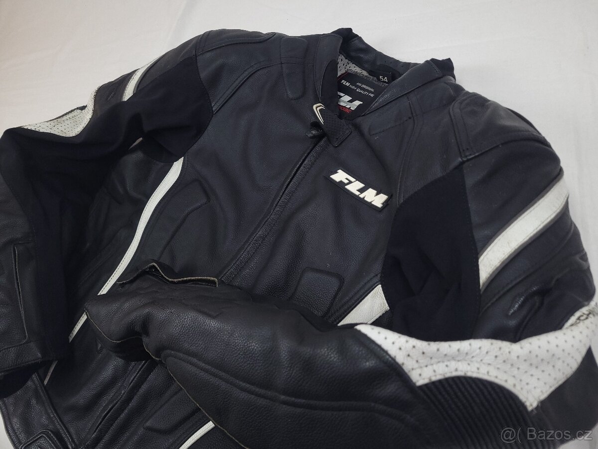 FLM Greyhound pánska kožená moto kombinéza XL/L 54/52 - 3