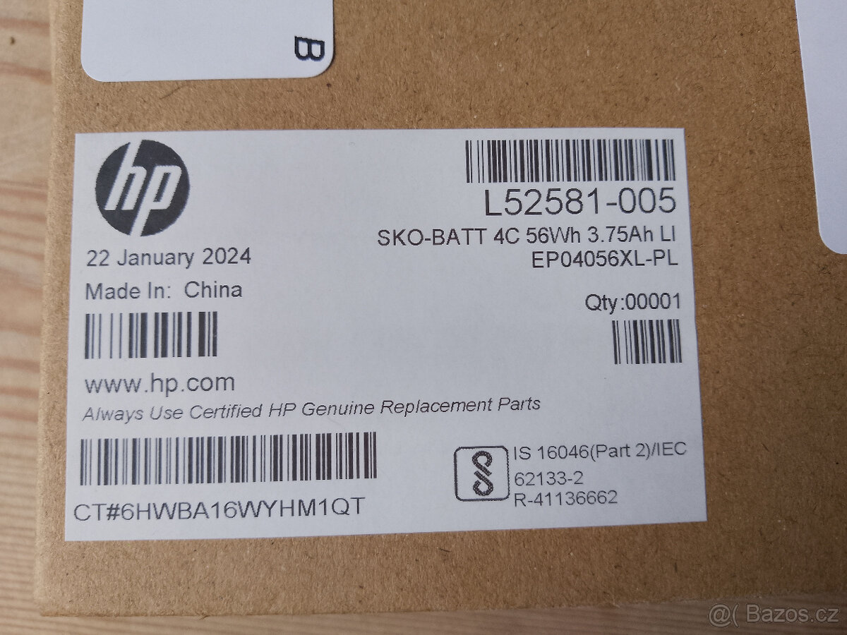 Baterie pro HP Elite Dragonfly L52581-005 Original HP - 3