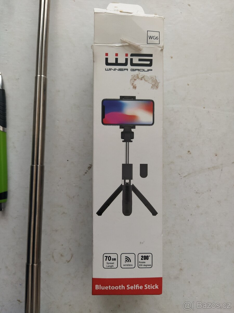 Selfie tyč teleskopická se stativem - 3