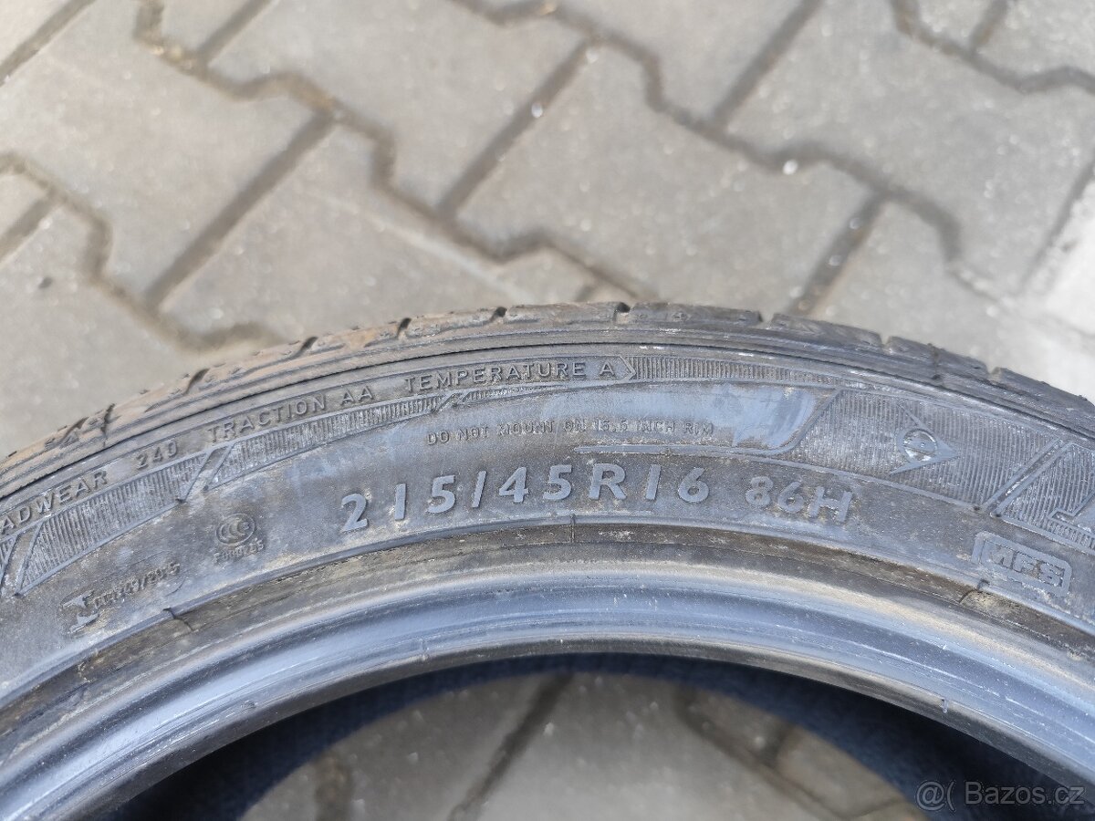 Letní pneu 215/45/16 - 3