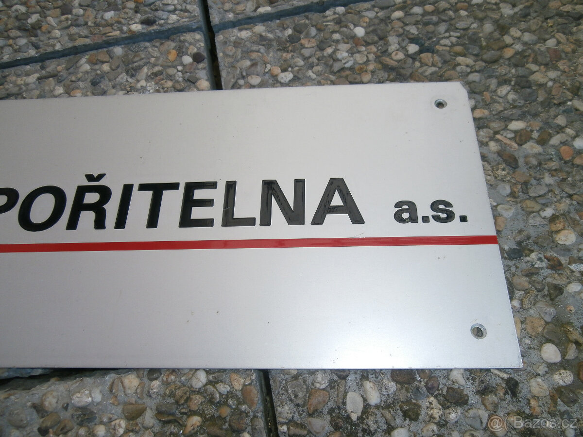 Cedule reklamní hliníková Česká spořitelna za 500 kč - 3