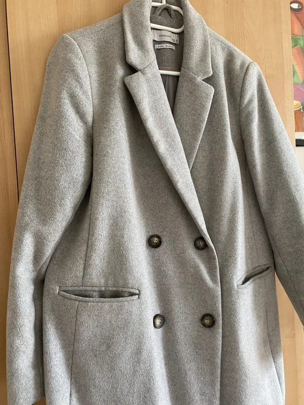 Vlněný kabát Reserved - 3