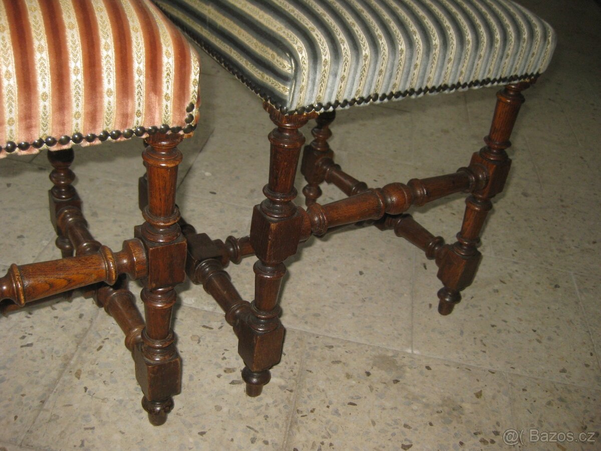Dvě starožitné židle - 3
