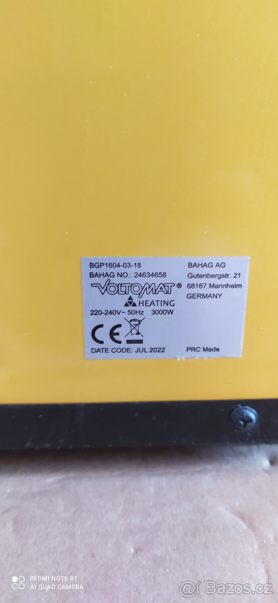 Elektrický přenosný teplomet - 3