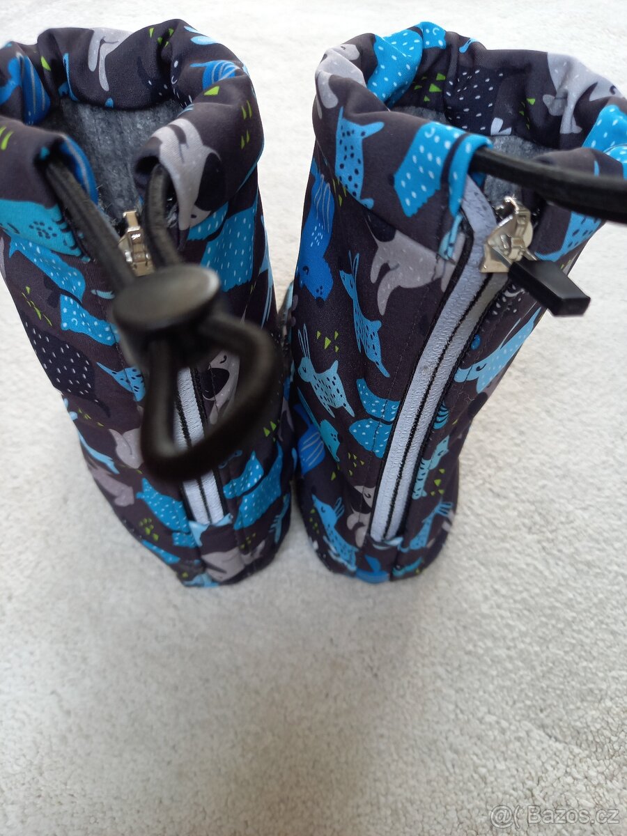 Softshellové prodloužené kalhoty a capáčky do nosítka - 3