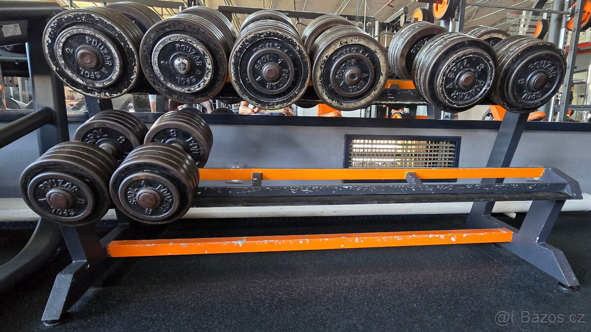 Činky jednoručky, lavice bench - 3