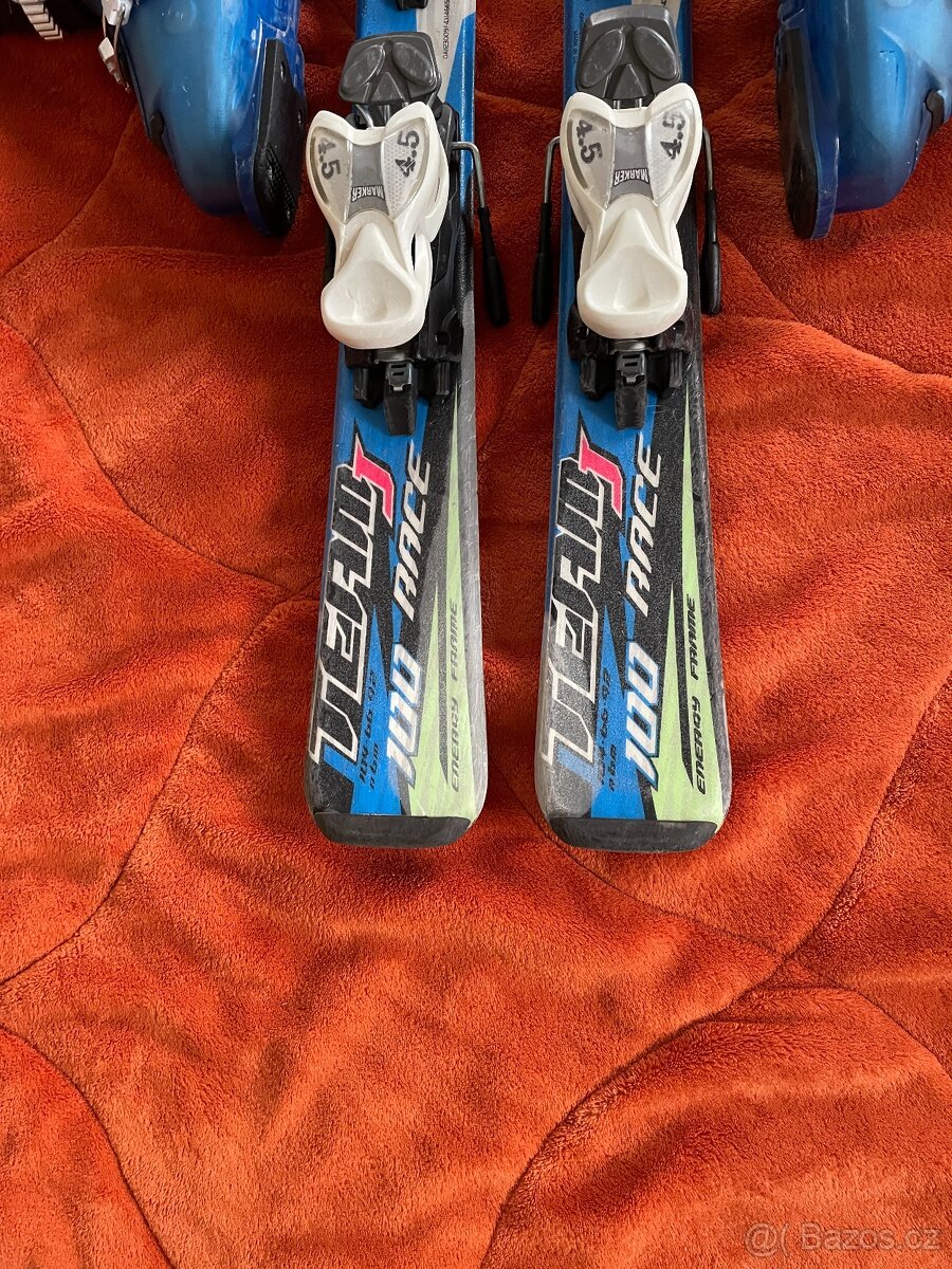 Dětské lyže Nordica 100 cm + lyžáky 30-31+helma - 3