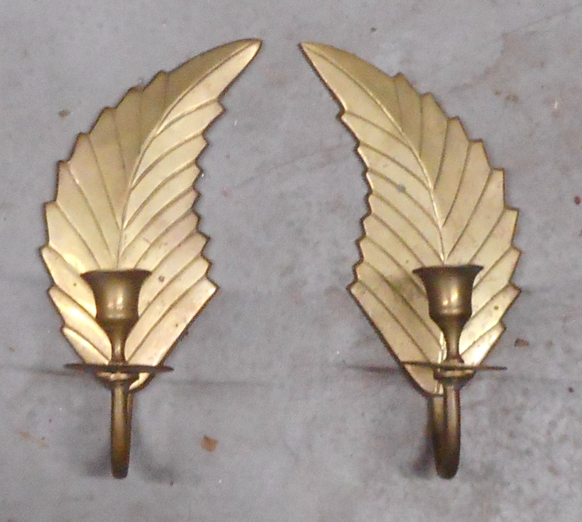 2 nástěnné, kovové svícny - 3