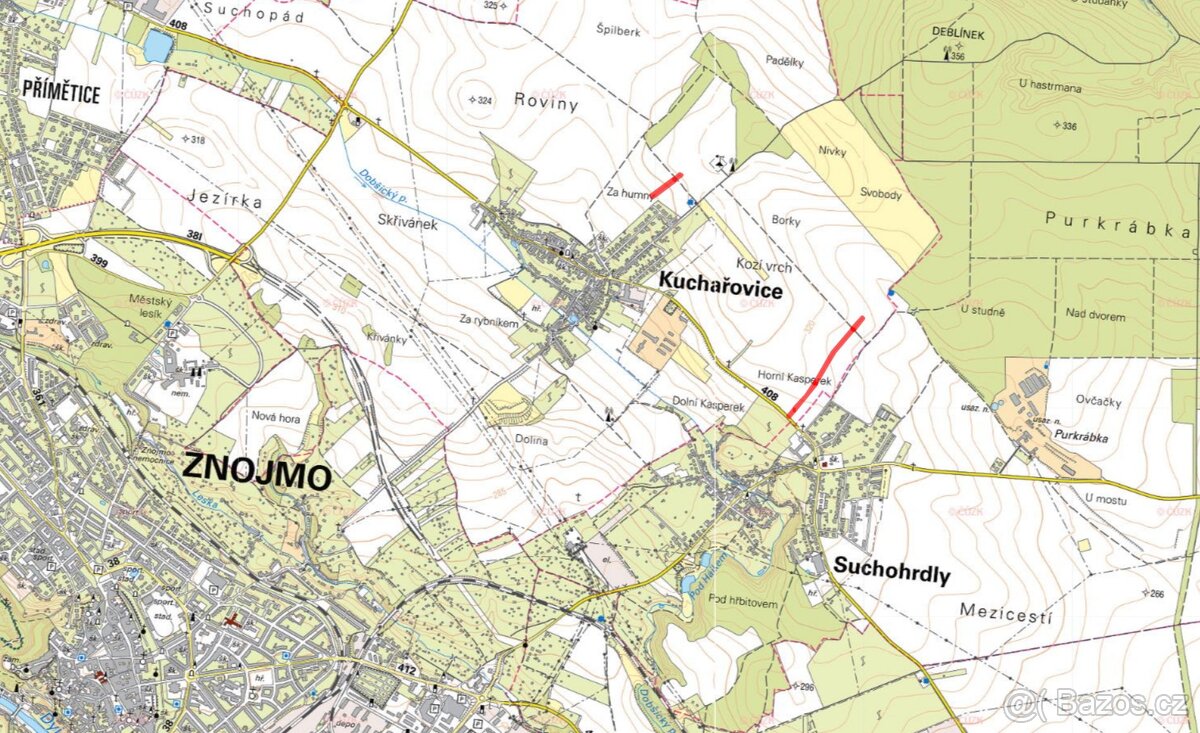 Zemědělská půda, prodej, Kuchařovice, Znojmo - 3