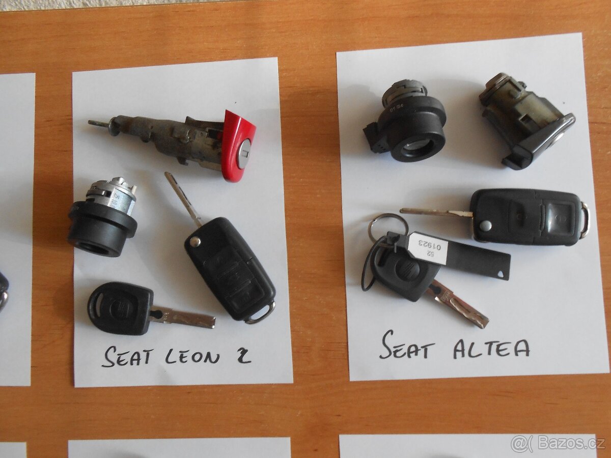 Sada zámků - Š Octavia 2, Vw Golf , Seat - 3