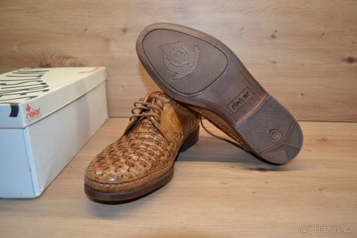 Pánské kožené boty Rieker vel.40 - 3