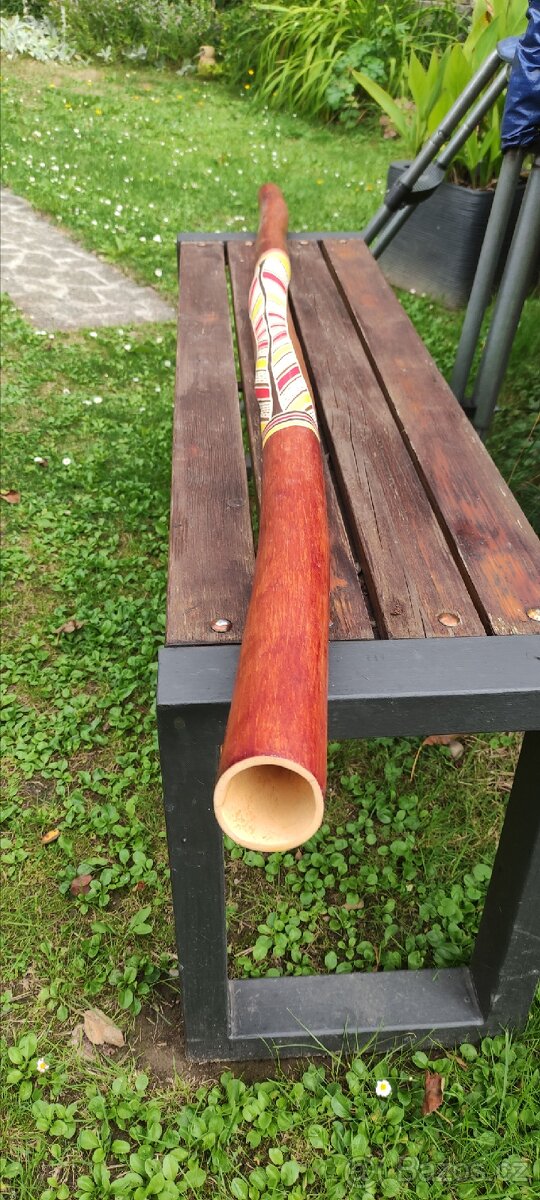 Dřevěné Didgeridoo 150 cm s voskovým nátrubkem - 3