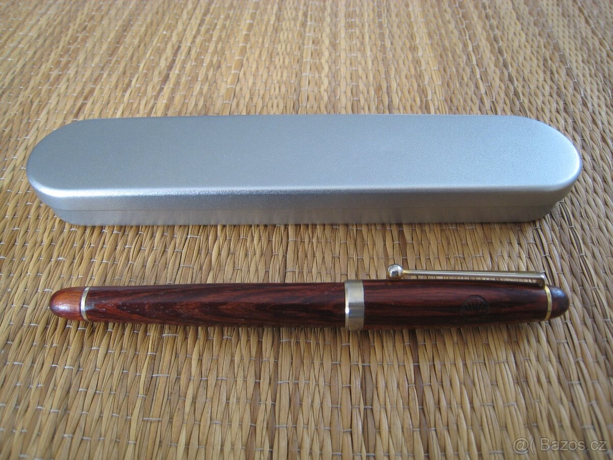 Nové kuličkové pero ze dřeva Rosewood s logem SHELL - 3