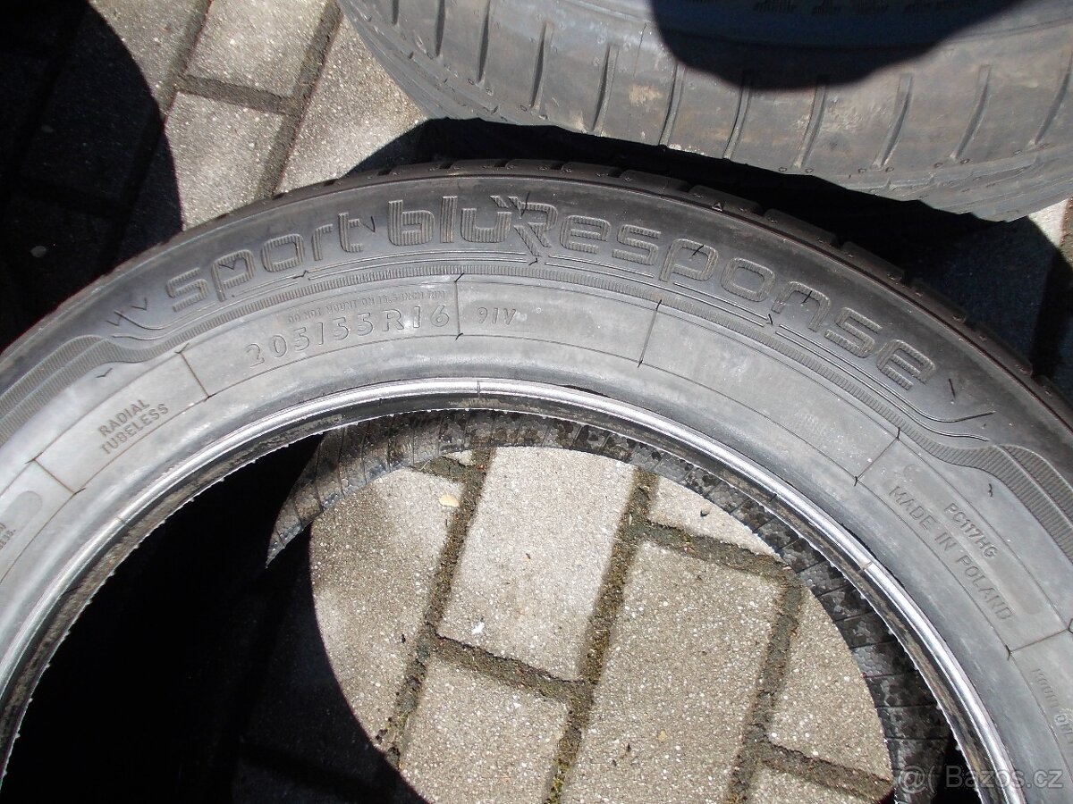 205/55R16 LETNI DUNLOP NOVÉ NEJETÉ - 3