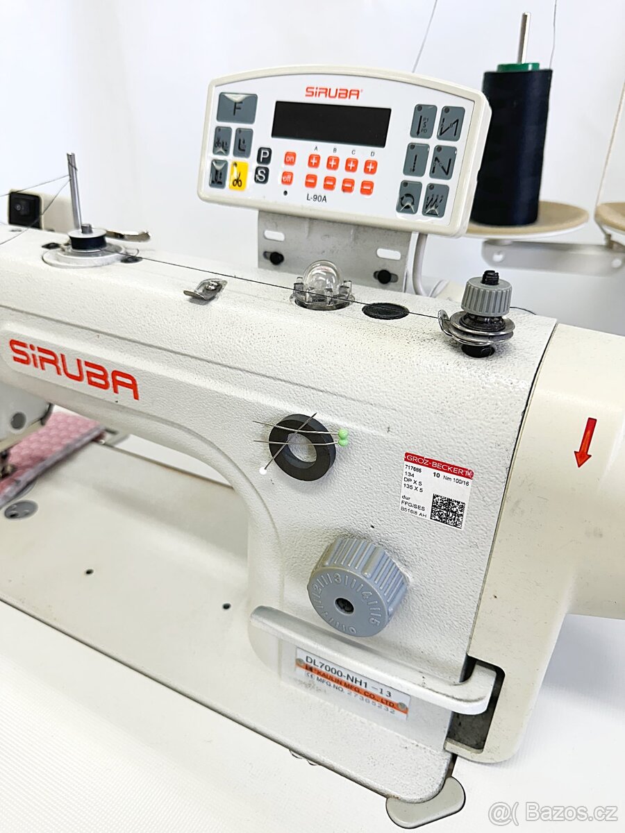 Průmyslový jednojehlový šicí stroj — Siruba DL7000-NH1 - 3