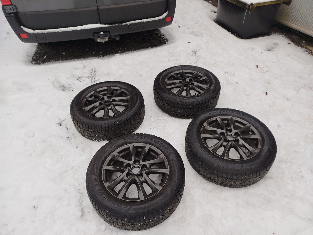 ORIGINAL ALU KOLA MAZDA - r16 rozteč 5x114,3 + zimní pneu - 3