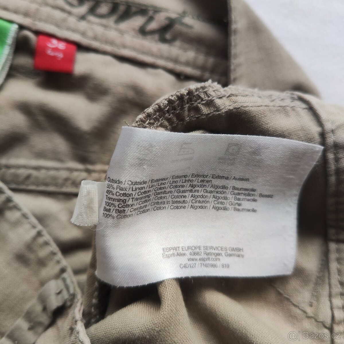 Dámské letní široké kalhoty Esprit vel 36 long - 3