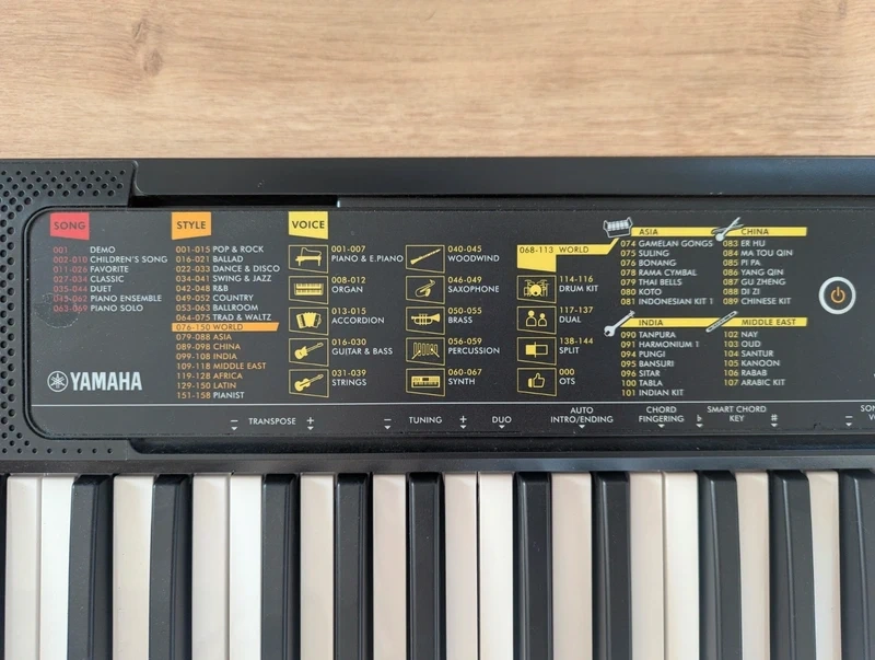 Klávesy Yamaha PSR-F52 - nové - 3