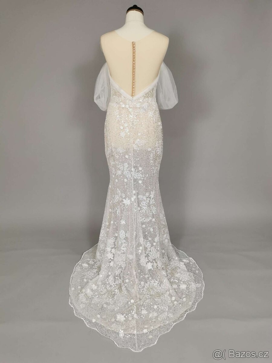 Luxusní nenošené svatební šaty, Aneis, S/M - 38/40 EU - 3