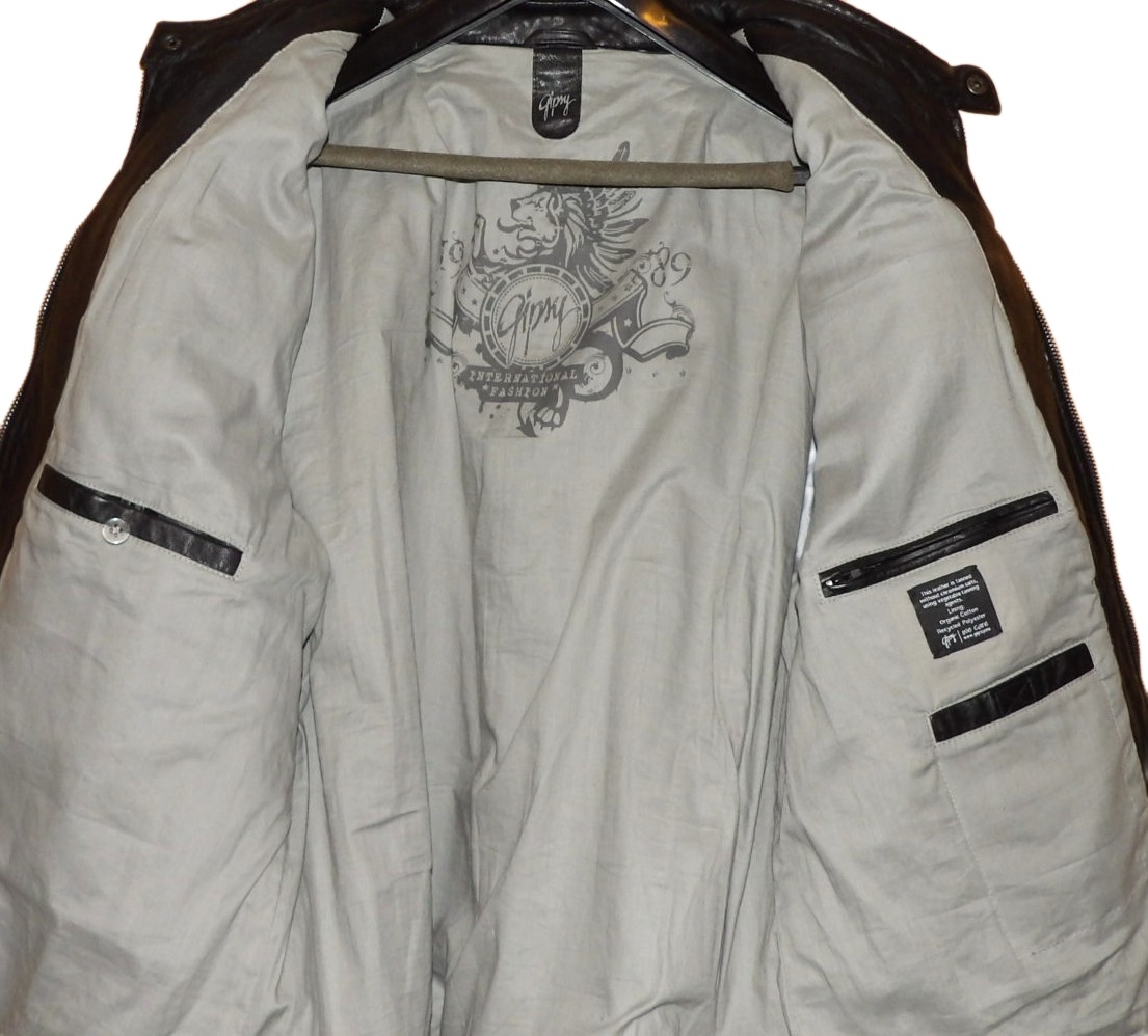 Černá kožená bunda - 3XL - 3